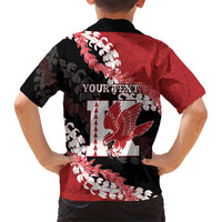 Personalized Kalani Hawaii High School Family Matching Short Sleeve Bodycon Dress and Hawaiian Shirt Puakenikeni Lei Hawaiian Pattern - Polynesian Pride