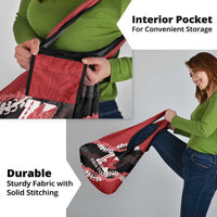 Personalized Kalani Hawaii High School Grocery Bag Puakenikeni Lei Hawaiian Pattern - Polynesian Pride