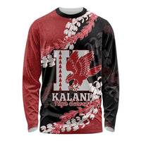 Personalized Kalani Hawaii High School Long Sleeve Shirt Puakenikeni Lei Hawaiian Pattern - Polynesian Pride