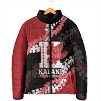 Personalized Kalani Hawaii High School Padded Jacket Puakenikeni Lei Hawaiian Pattern - Polynesian Pride