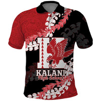 Personalized Kalani Hawaii High School Polo Shirt Puakenikeni Lei Hawaiian Pattern - Polynesian Pride