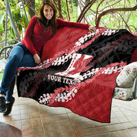 Personalized Kalani Hawaii High School Quilt Puakenikeni Lei Hawaiian Pattern - Polynesian Pride