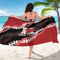 Personalized Kalani Hawaii High School Sarong Puakenikeni Lei Hawaiian Pattern - Polynesian Pride