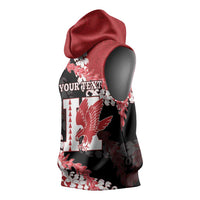 Personalized Kalani Hawaii High School Sleeveless Hoodie Puakenikeni Lei Hawaiian Pattern - Polynesian Pride