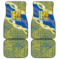 Personalized Kaiser Hawaii High School Car Mats Puakenikeni Lei Hawaiian Pattern - Polynesian Pride