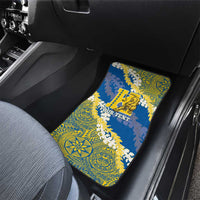 Personalized Kaiser Hawaii High School Car Mats Puakenikeni Lei Hawaiian Pattern - Polynesian Pride