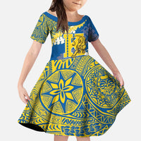 Personalized Kaiser Hawaii High School Family Matching Mermaid Dress and Hawaiian Shirt Puakenikeni Lei Hawaiian Pattern - Polynesian Pride