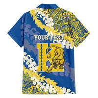 Personalized Kaiser Hawaii High School Family Matching Short Sleeve Bodycon Dress and Hawaiian Shirt Puakenikeni Lei Hawaiian Pattern - Polynesian Pride