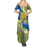 Personalized Kaiser Hawaii High School Family Matching Summer Maxi Dress and Hawaiian Shirt Puakenikeni Lei Hawaiian Pattern LT14 - Polynesian Pride