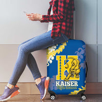 Kaiser Hawaii High School Luggage Cover Puakenikeni Lei Hawaiian Pattern - Polynesian Pride