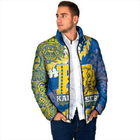 Personalized Kaiser Hawaii High School Padded Jacket Puakenikeni Lei Hawaiian Pattern - Polynesian Pride