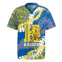 Personalized Kaiser Hawaii High School Rugby Jersey Puakenikeni Lei Hawaiian Pattern - Polynesian Pride