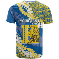Personalized Kaiser Hawaii High School T Shirt Puakenikeni Lei Hawaiian Pattern - Polynesian Pride