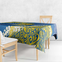 Kaiser Hawaii High School Tablecloth Puakenikeni Lei Hawaiian Pattern - Polynesian Pride