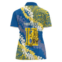 Personalized Kaiser Hawaii High School Women Polo Shirt Puakenikeni Lei Hawaiian Pattern - Polynesian Pride