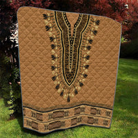 Brown African Dashiki With Fijian Tapa Pattern Quilt LT14 - Polynesian Pride