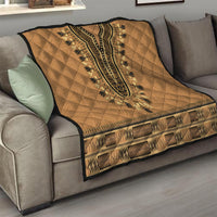 Brown African Dashiki With Fijian Tapa Pattern Quilt LT14 - Polynesian Pride