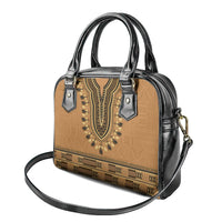 Brown African Dashiki With Fijian Tapa Pattern Shoulder Handbag LT14 - Polynesian Pride