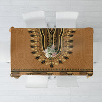 Brown African Dashiki With Fijian Tapa Pattern Tablecloth LT14 Brown - Polynesian Pride