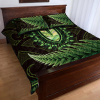 Lime Green African Dashiki With Aotearoa Maori Quilt Bed Set Paua Shell Mix Silver Fern