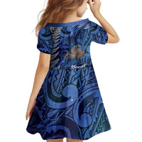 New Zealand Stewart Island Family Matching Long Sleeve Bodycon Dress and Hawaiian Shirt Rakiura Kiwi Maori Glowing Sky LT14 - Polynesian Pride
