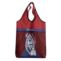 Guam Liberation Day Grocery Bag Biba Guahan Chamorro 80th Anniversary - Blue