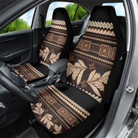 Black Samoa Siapo Teuila Flowers Car Seat Cover LT14 - Polynesian Pride