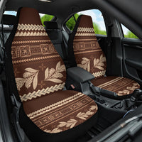 Brown Samoa Siapo Teuila Flowers Car Seat Cover LT14 One Size Brown - Polynesian Pride