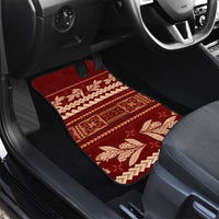 Red Samoa Siapo Teuila Flowers Car Mats LT14 - Polynesian Pride