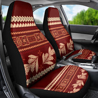 Red Samoa Siapo Teuila Flowers Car Seat Cover LT14 - Polynesian Pride