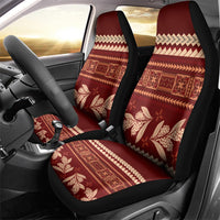Red Samoa Siapo Teuila Flowers Car Seat Cover LT14 - Polynesian Pride