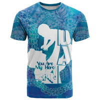 Turquoise Polynesia Father's Day T Shirt Dad You Are My Hero LT14 Turquoise - Polynesian Pride