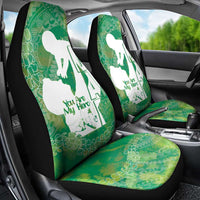Green Polynesia Father's Day Car Seat Cover Dad You Are My Hero