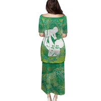 Green Polynesia Father's Day Family Matching Puletasi and Hawaiian Shirt Dad You Are My Hero LT14 - Polynesian Pride