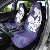 Purple Polynesia Father's Day Car Seat Cover Dad You Are My Hero