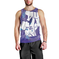 Purple Polynesia Father's Day Men Tank Top Dad You Are My Hero