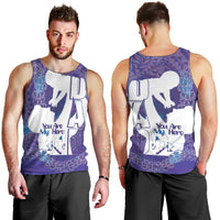 Purple Polynesia Father's Day Men Tank Top Dad You Are My Hero