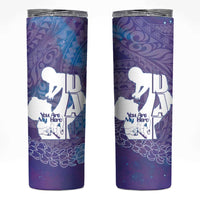 Purple Polynesia Father's Day Skinny Tumbler Dad You Are My Hero LT14 Purple - Polynesian Pride