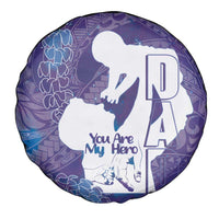 Purple Polynesia Father's Day Spare Tire Cover Dad You Are My Hero
