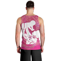 Pink Polynesia Father's Day Men Tank Top Dad You Are My Hero