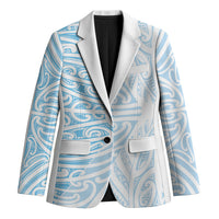 Blue New Zealand Puhoro Maori Tattoo Blazer