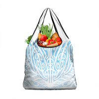 Blue New Zealand Puhoro Maori Tattoo Grocery Bag
