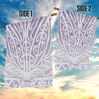 Purple New Zealand Puhoro Maori Tattoo Garden Flag