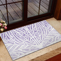 Purple New Zealand Puhoro Maori Tattoo Rubber Doormat