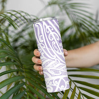 Purple New Zealand Puhoro Maori Tattoo Skinny Tumbler