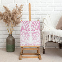 Pink New Zealand Puhoro Maori Tattoo Canvas Wall Art