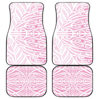 Pink New Zealand Puhoro Maori Tattoo Car Mats