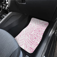 Pink New Zealand Puhoro Maori Tattoo Car Mats