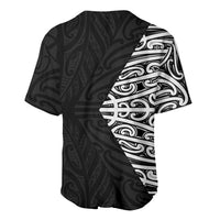Black New Zealand Puhoro Maori Tattoo Baseball Jersey