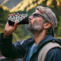 Black New Zealand Puhoro Maori Tattoo 4 in 1 Can Cooler Tumbler